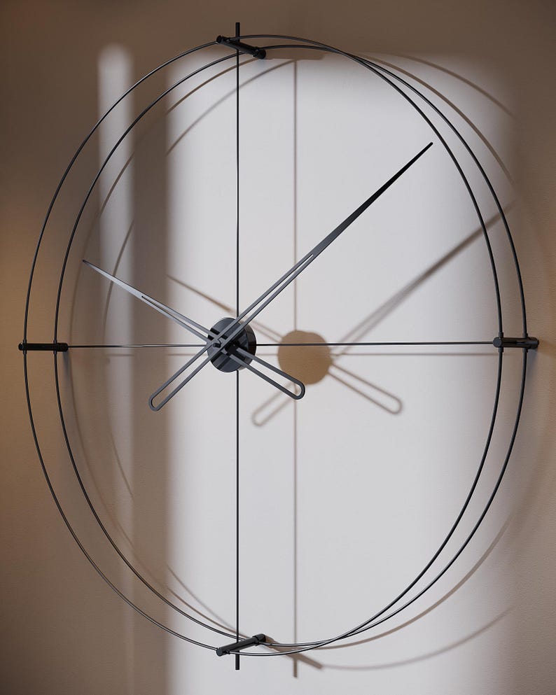 Large Wall Clock Modern & Minimalist