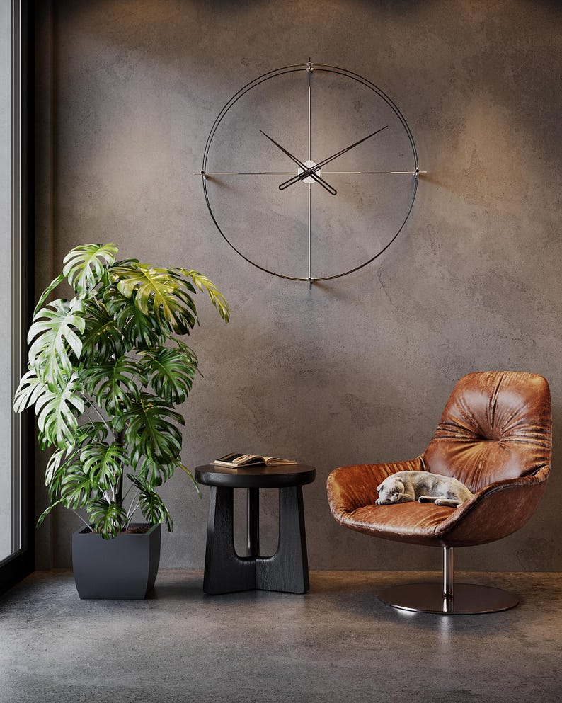 Large Wall Clock Modern & Minimalist