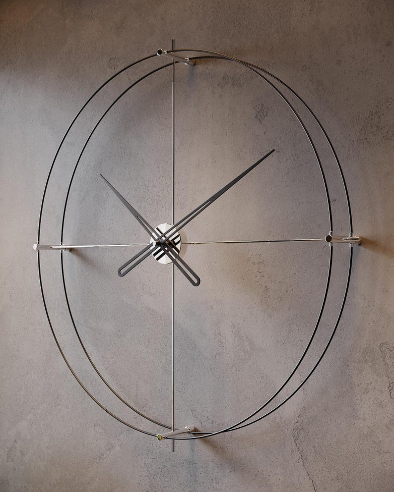 Large Wall Clock Modern & Minimalist