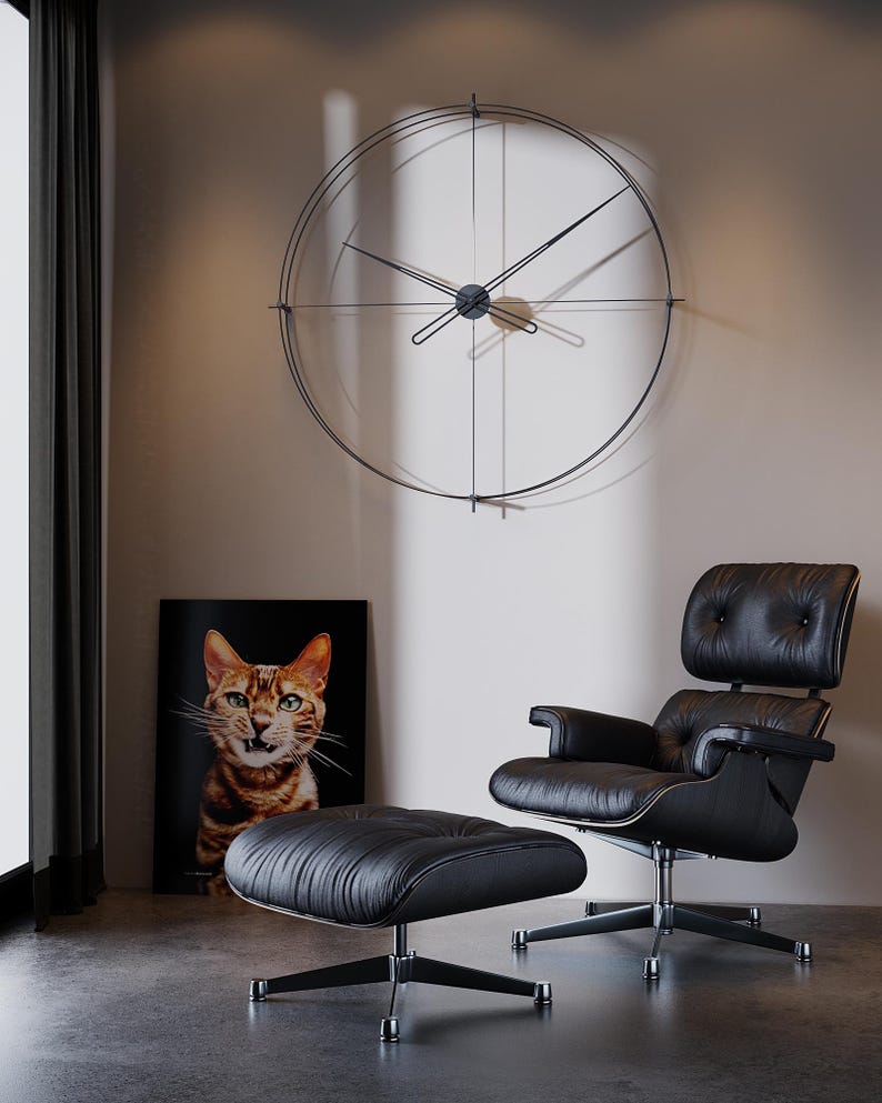 Large Wall Clock Modern & Minimalist