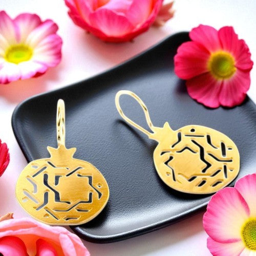 Gold Plated Hook Earrings Granada No.3