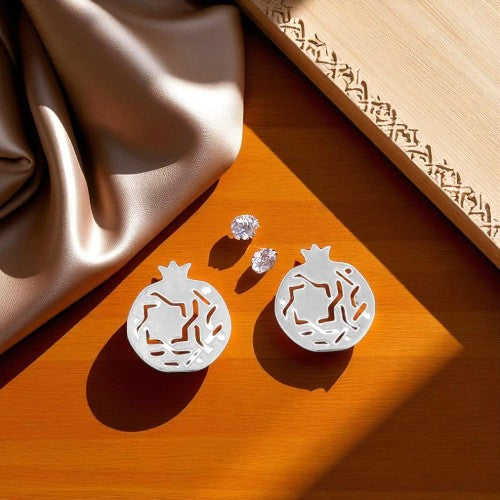Sterling Silver Stud Earrings Granada No.3
