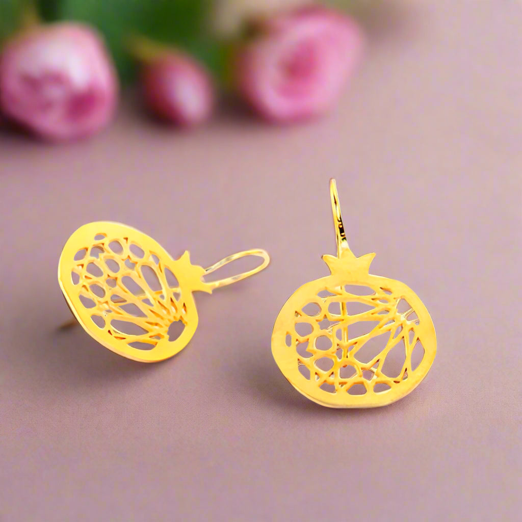 Gold Plated Hook Earrings Granada No.1