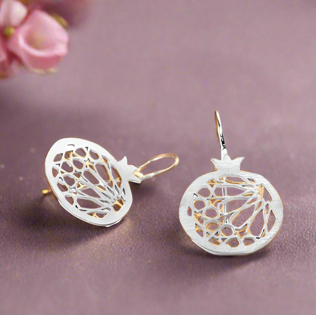 Sterling Silver Hook Earrings Granada No.1