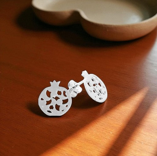 Sterling Silver Stud Earrings Granada No.2