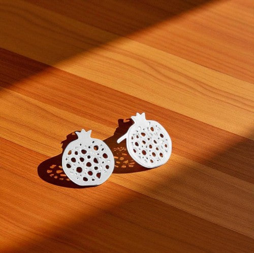 Sterling Silver Stud Earrings Granada No.4