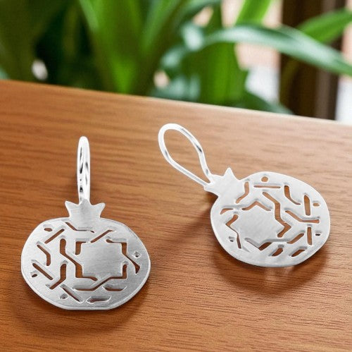 Sterling Silver Hook Earrings Granada No.3