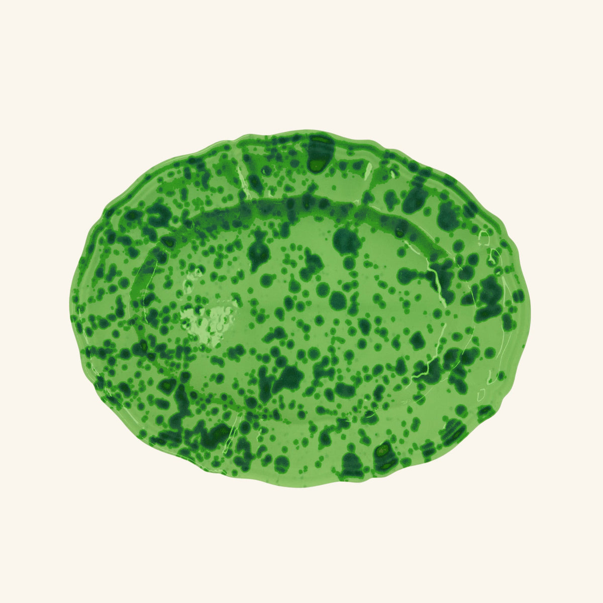 Splatterware Oval Platter