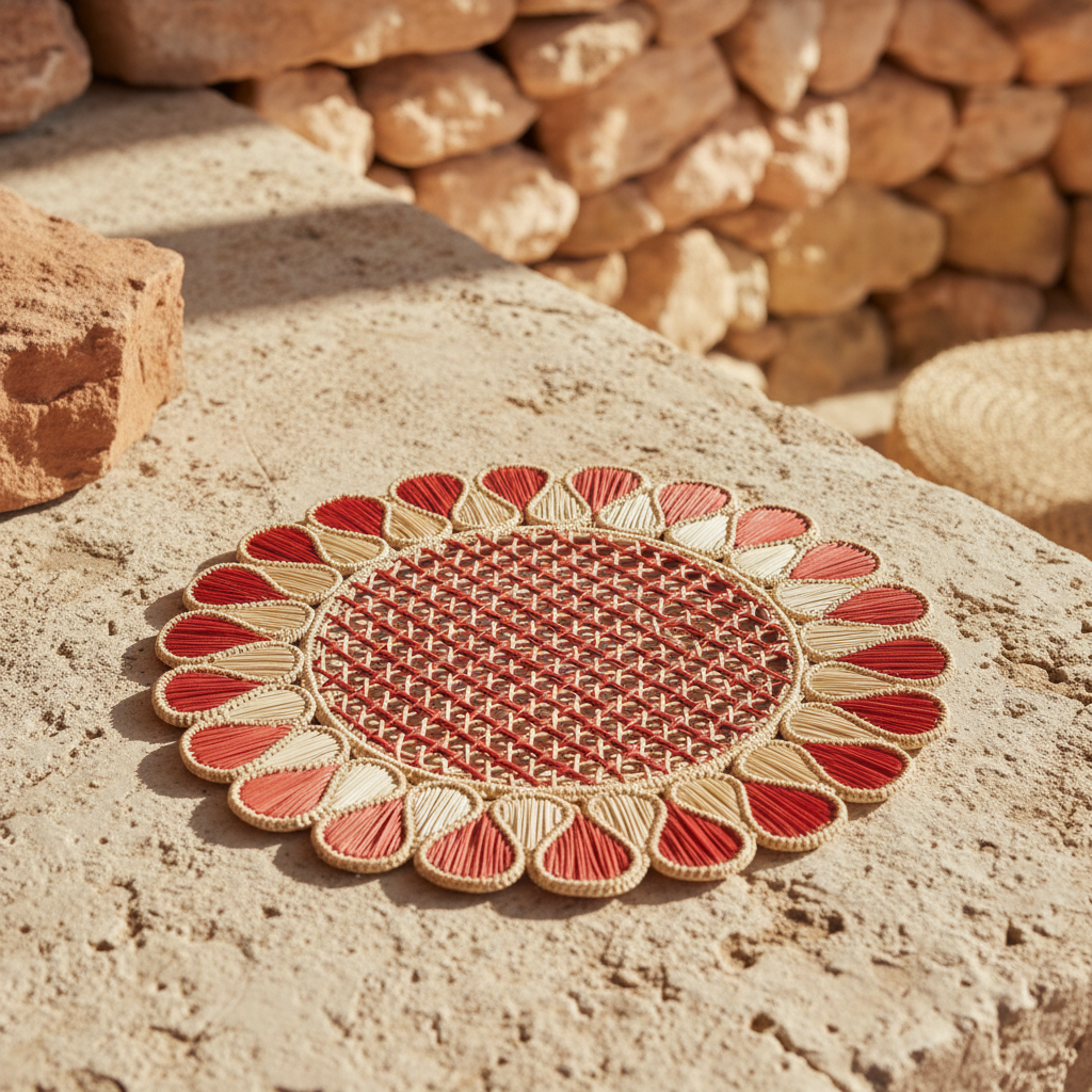 Lupita Placemat Terracotta – Lifestyle Scene