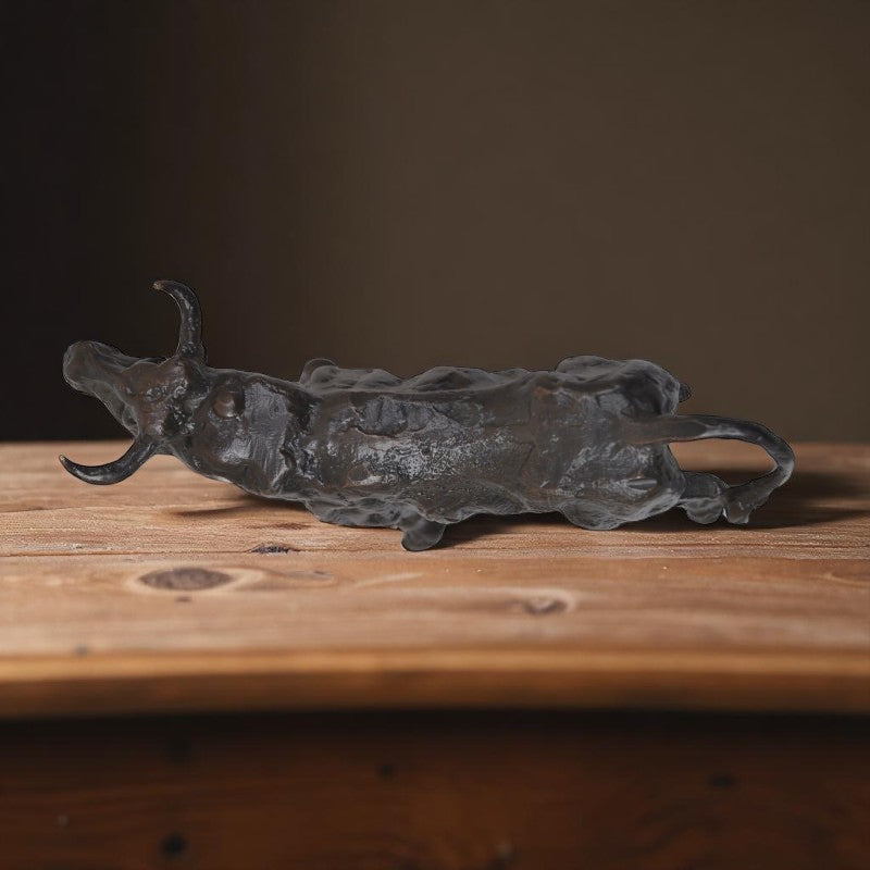 Miniature Bronze Fighting Bull