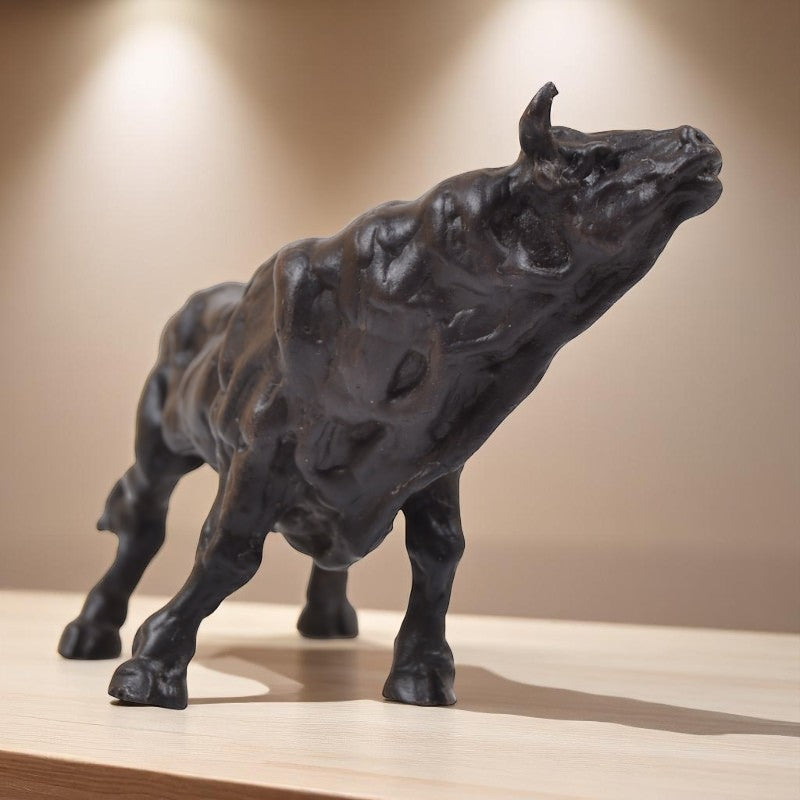 Bronze Bull with Raised Head