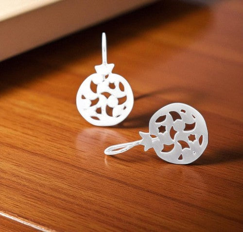 Sterling Silver Hook Earrings Granada No.2