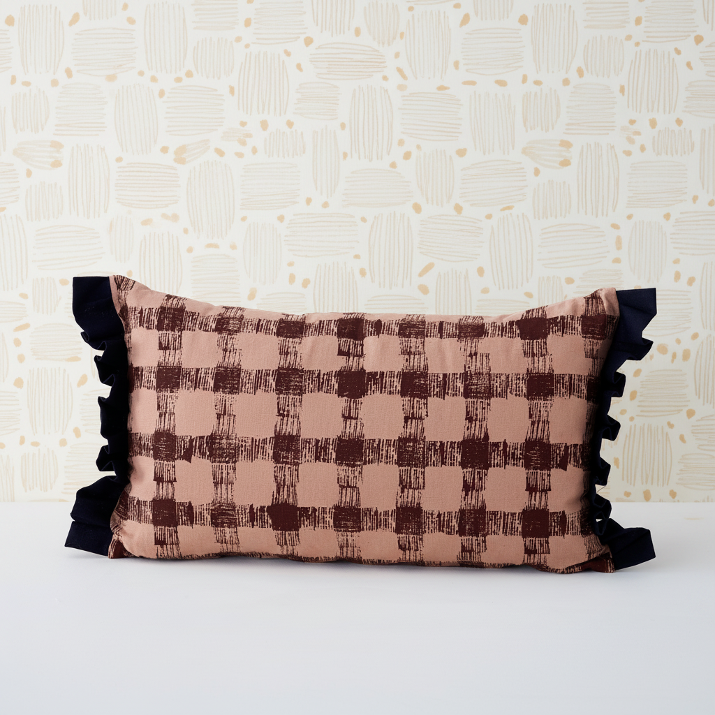 Picnic Cushion Cherry Jam – Minimal Wallpaper