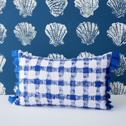 Picnic Cushion Sugar Bag – Pilgrim Sea Blue Wallpaper