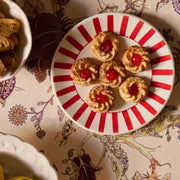 Red Stripes Side Plate