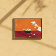 Sharing Nachos and Margaritas – Warm Mustard Wall