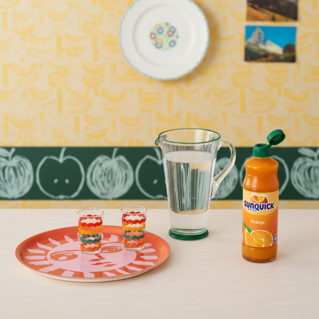 Sunne Cocktail Tray Sherbet – Sunne Border Hunter Green Wallpaper
