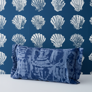 Taverna Bolster Blue on Blue – Pilgrim Sea Blue Wallpaper