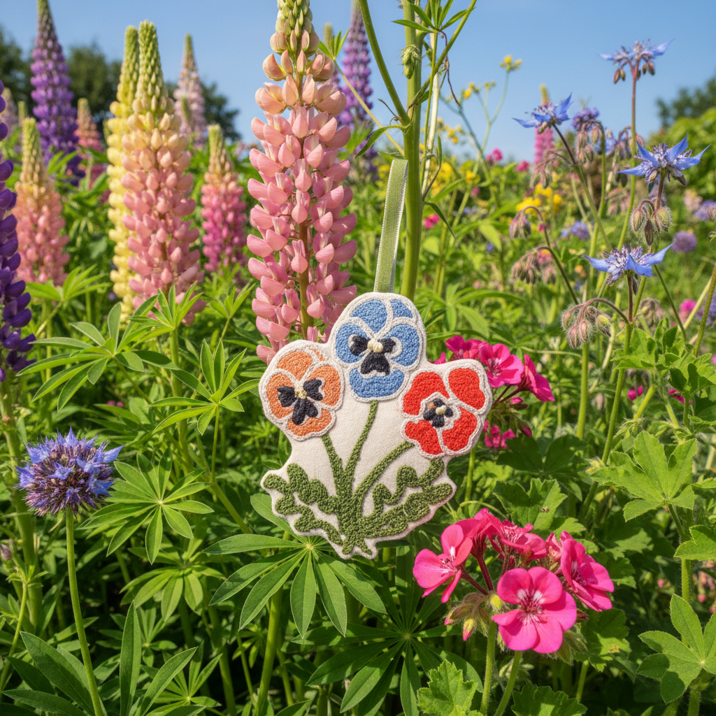 Winter Pansy Christmas Decoration – Lush Cottage Garden